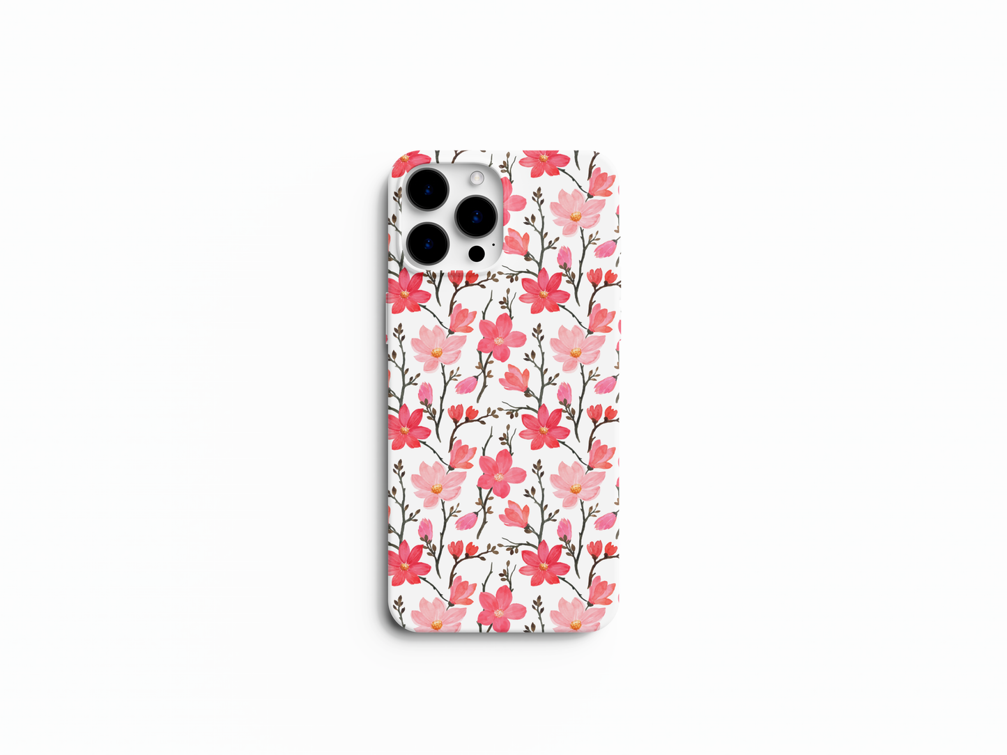 Floral Cherry Red Phone Cover