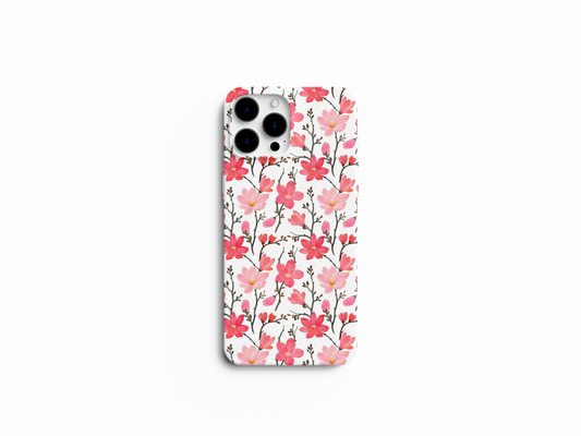 Floral Cherry Red Phone Cover